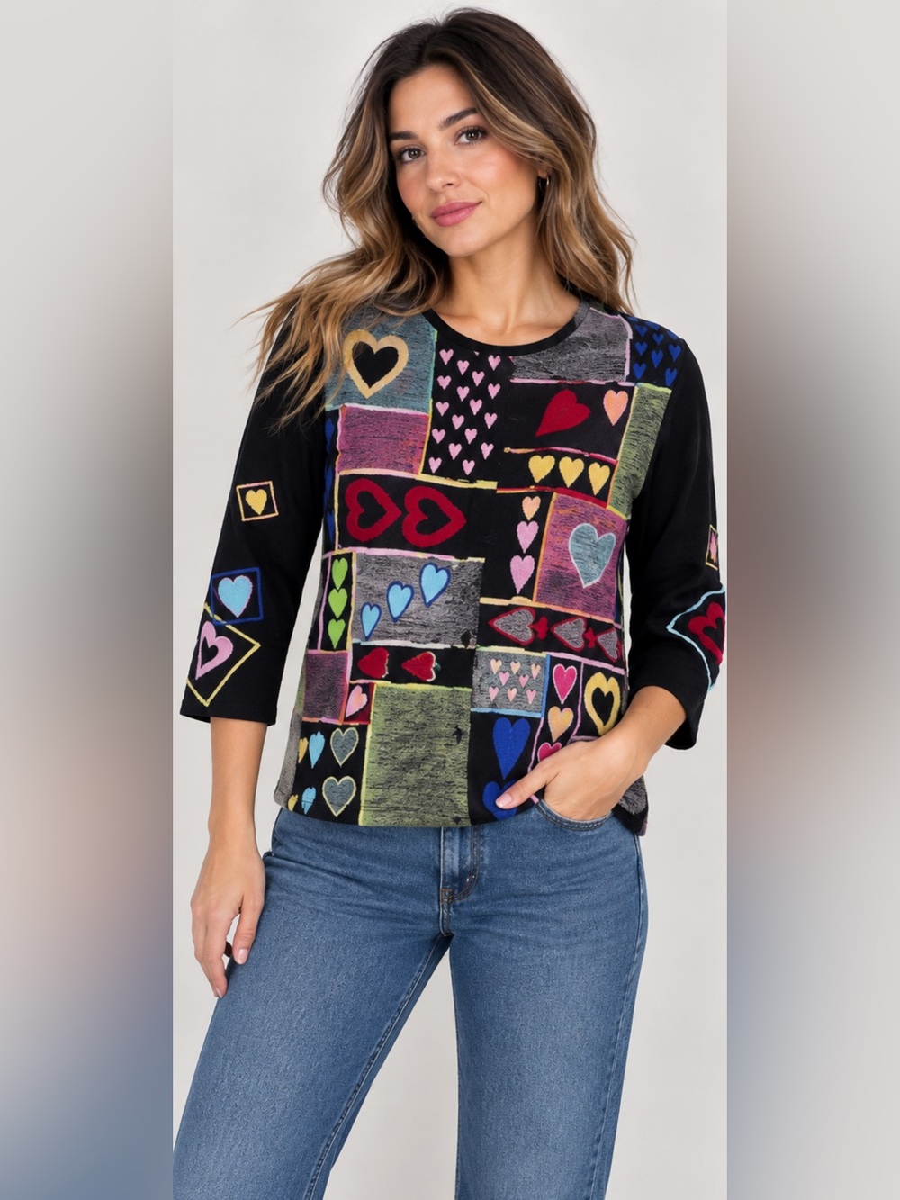 Vintage‎ Michael Simon ShirtSweater Womens 3D Cardigan Small Exelente Condición